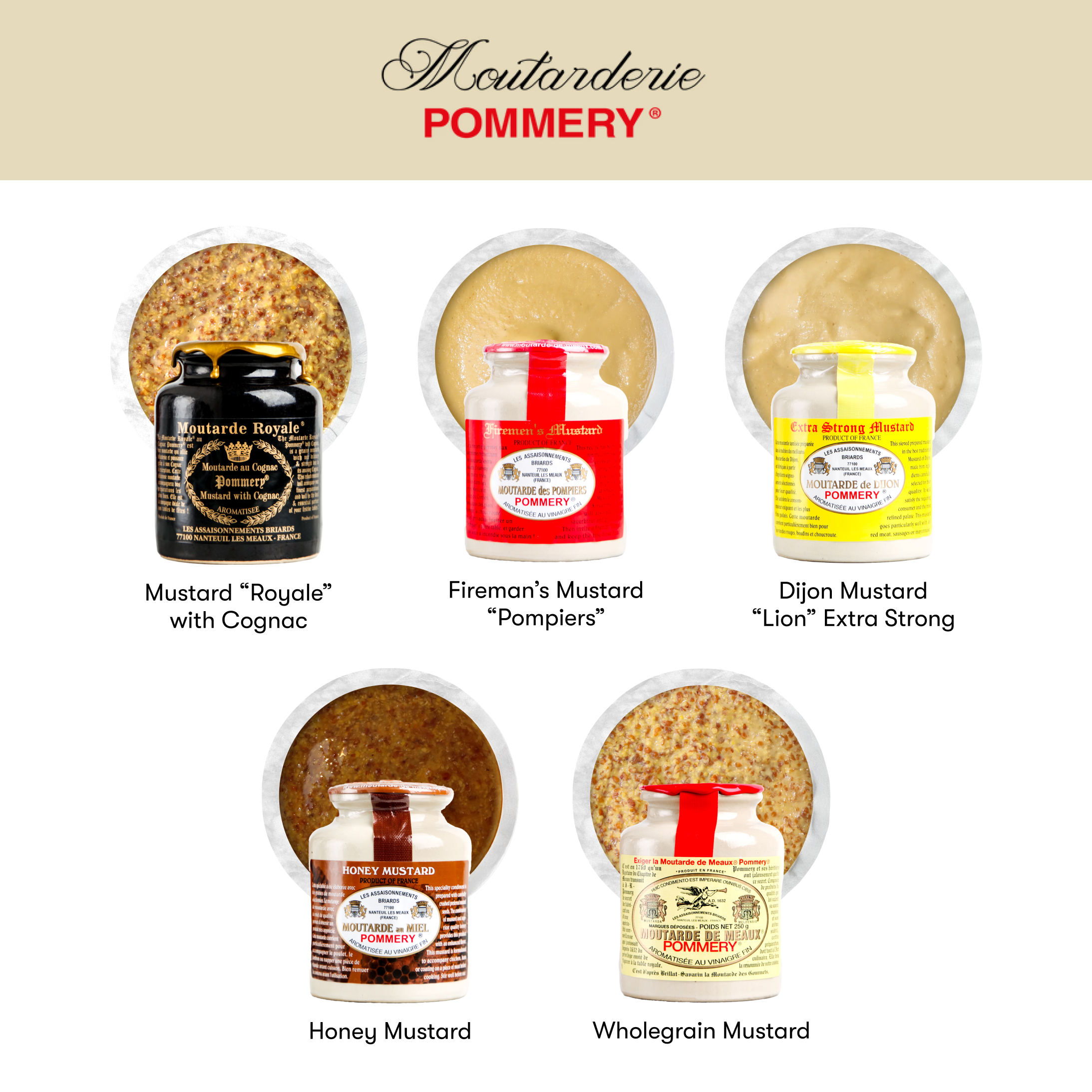 Wholegrain Mustard - Moutarde de Meaux Pommery